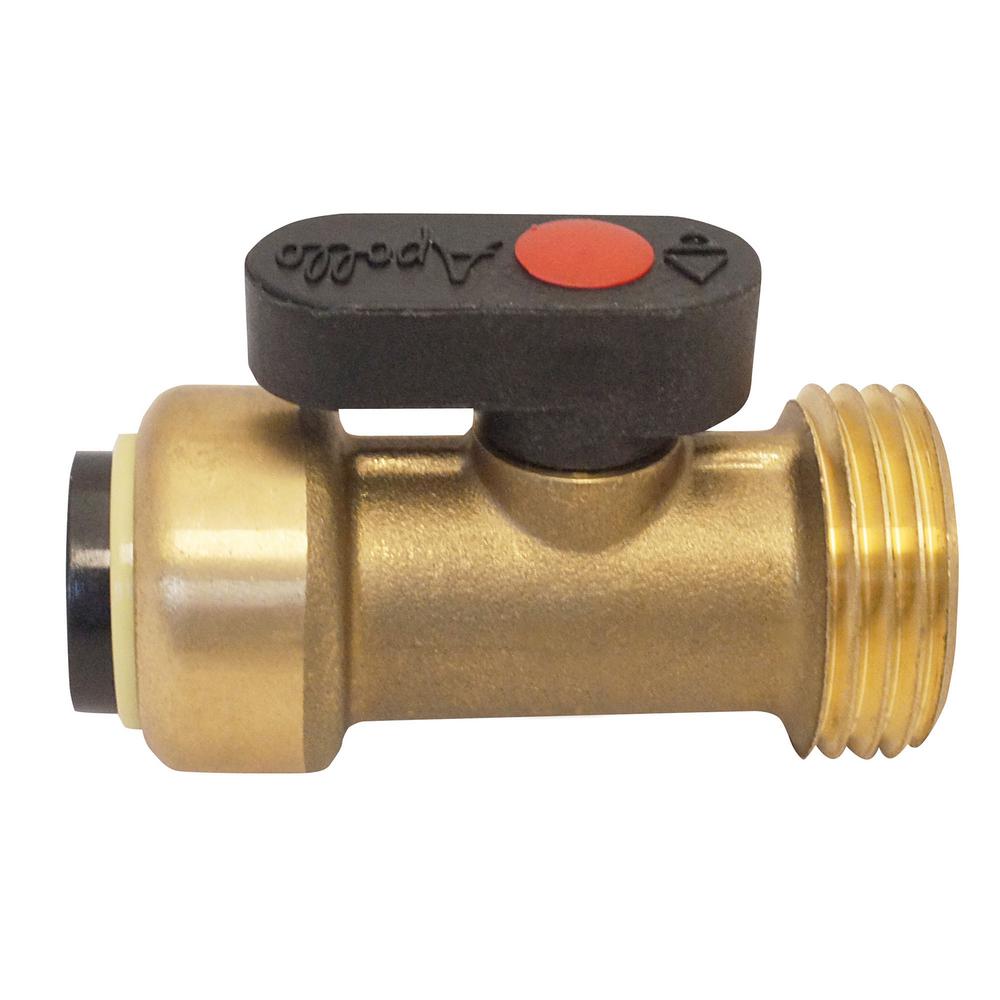 Tectite 1/2 in. Brass Push-To-Connect x 3/4 in. Male Hose Thread