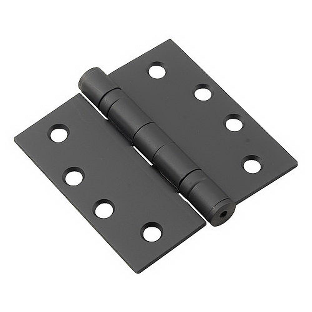 Richelieu Hardware Full Mortise Inset Black Hinge (3Pack)4822FBB