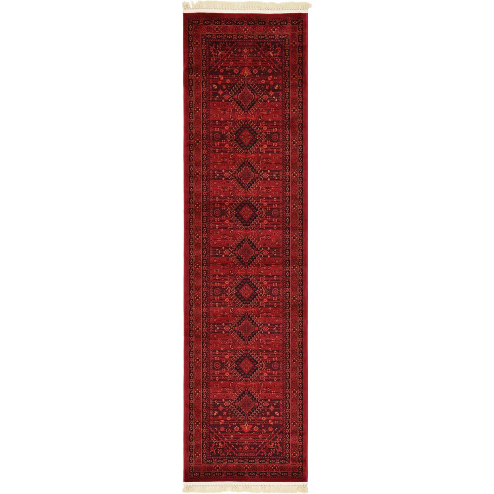 Unique Loom Bokhara Red 2 ft. 7 in. x 10 ft. Runner3126443 The Home