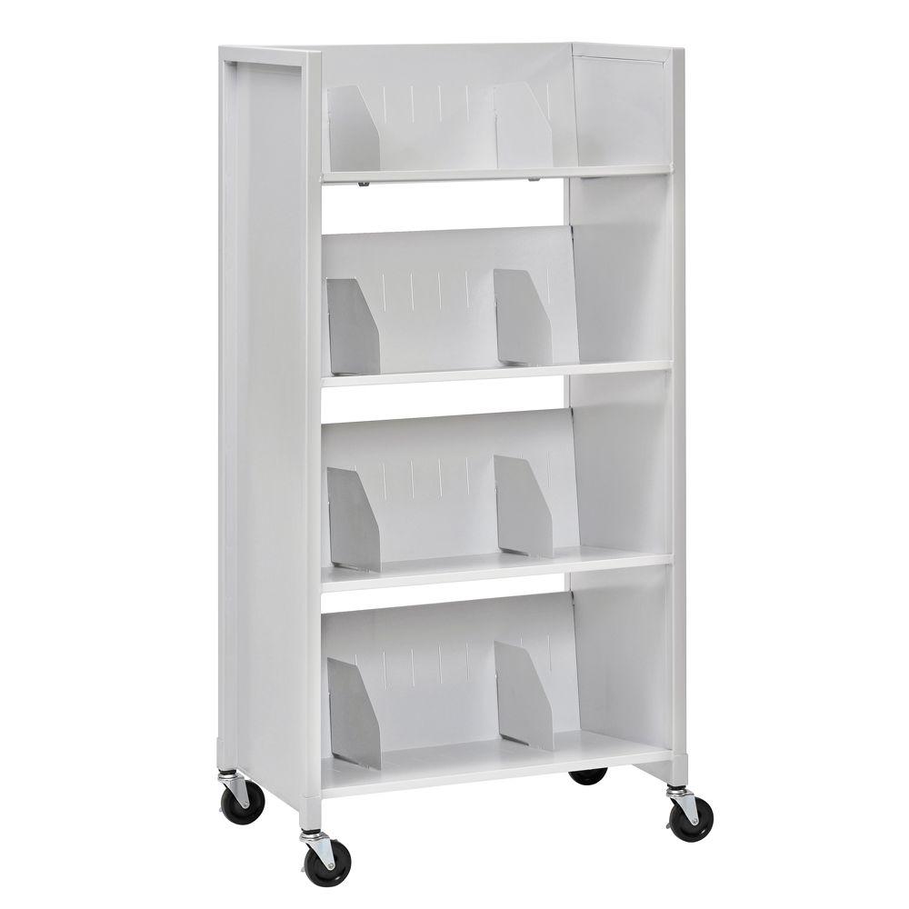 Buddy Products 26 inch W 4-Tier Medical File Folder Cart by Buddy Products