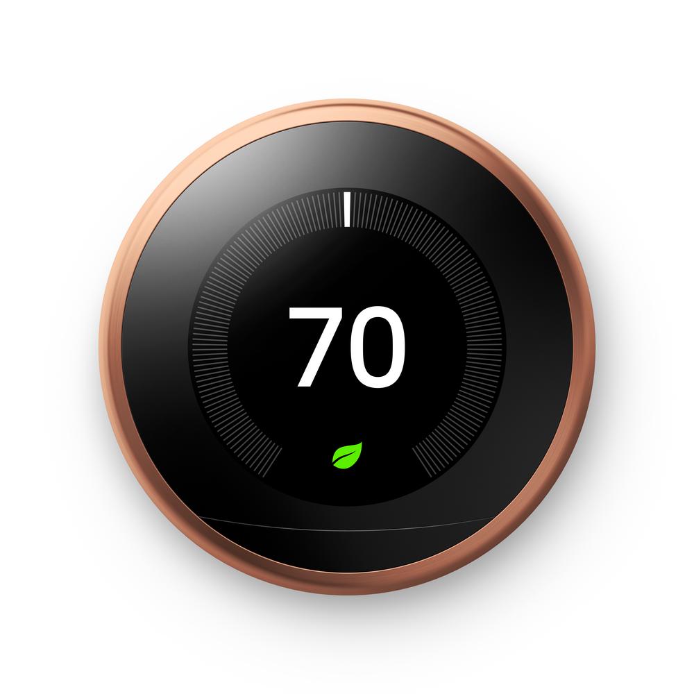 Google Nest Learning Thermostat Copper