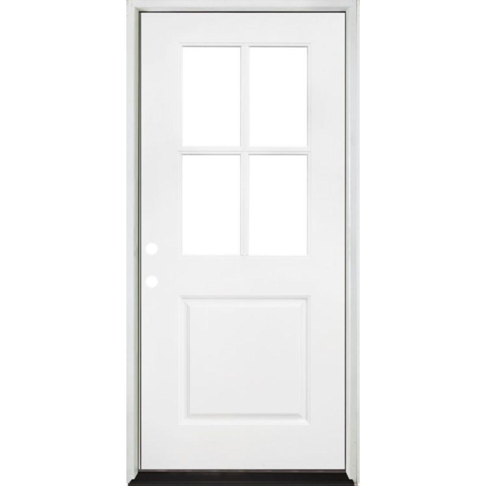 Steves &amp; Sons 32 in. x 80 in. Legacy Series 4 Lite Clear