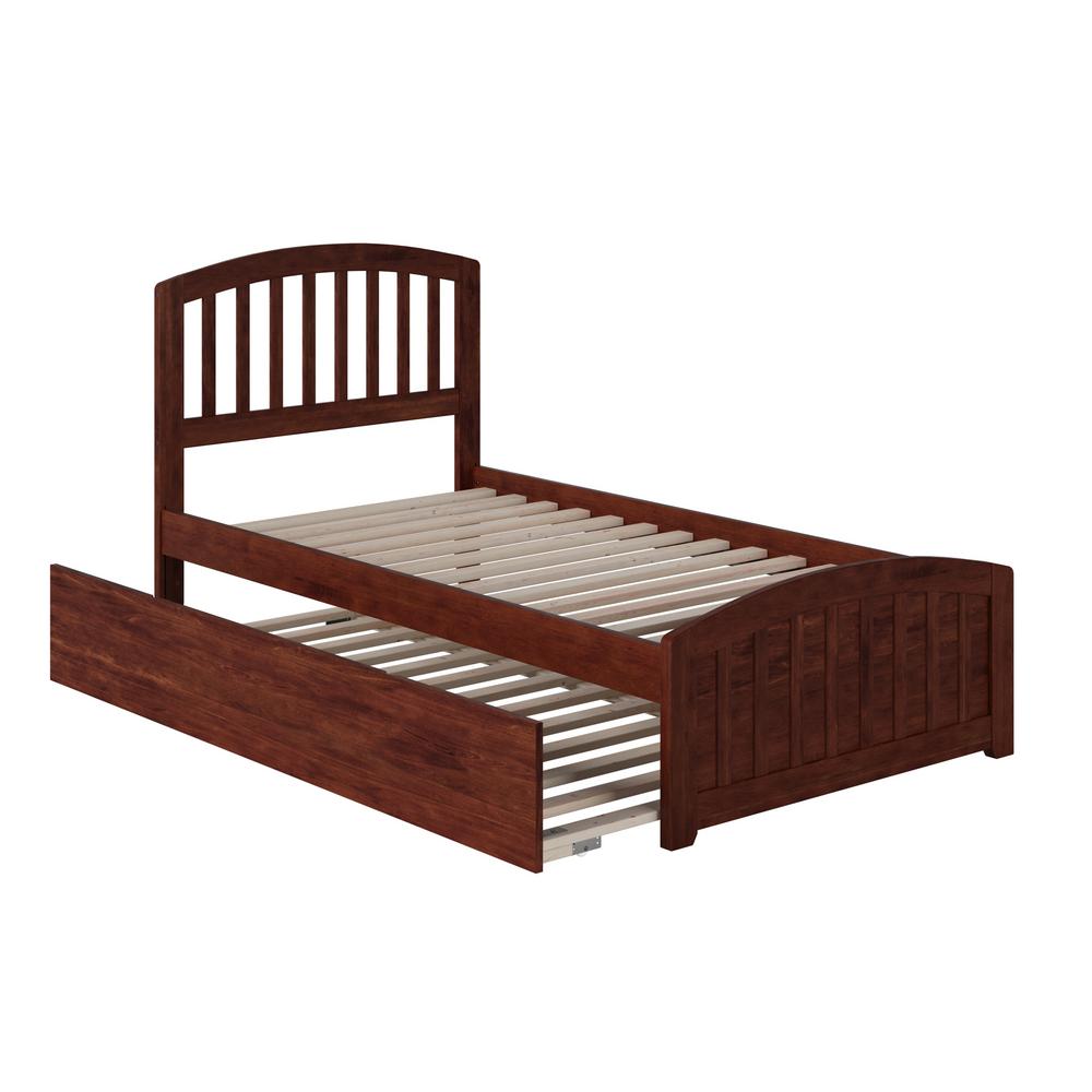 Atlantic Furniture Richmond Walnut Twin Platform Bed With Matching