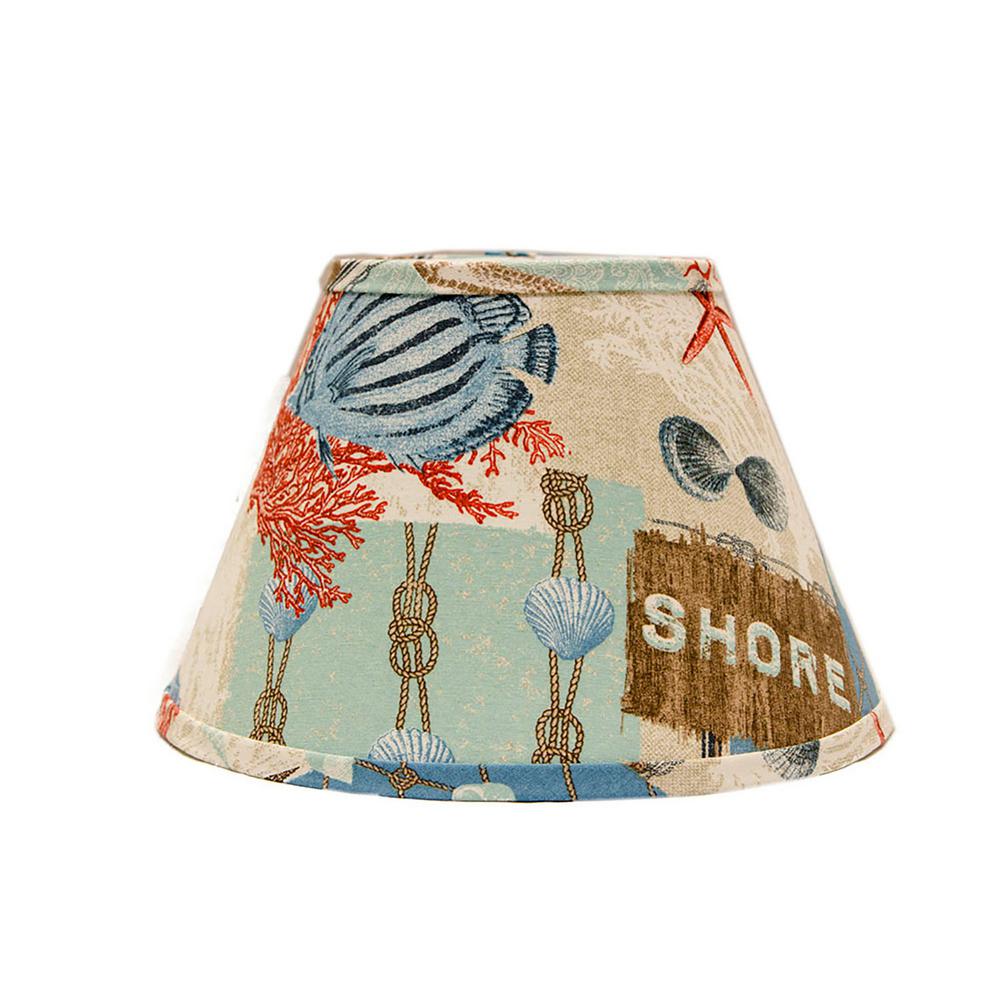 Homestyle 8 In X 10 25 Multi Colored Lamp Shade Sd1468 14we Multi Colored Lamp Shade