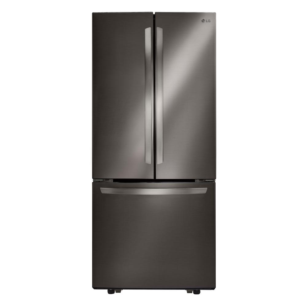 LG Electronics 21.8 cu. ft. French Door Refrigerator in Black Stainless Steel was $1799.0 now $1098.0 (39.0% off)