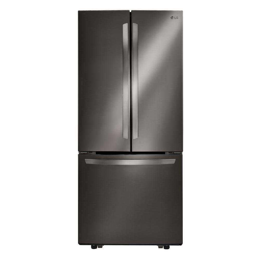 LG Electronics 21.8 cu. ft. French Door Refrigerator in Black Stainless Steel