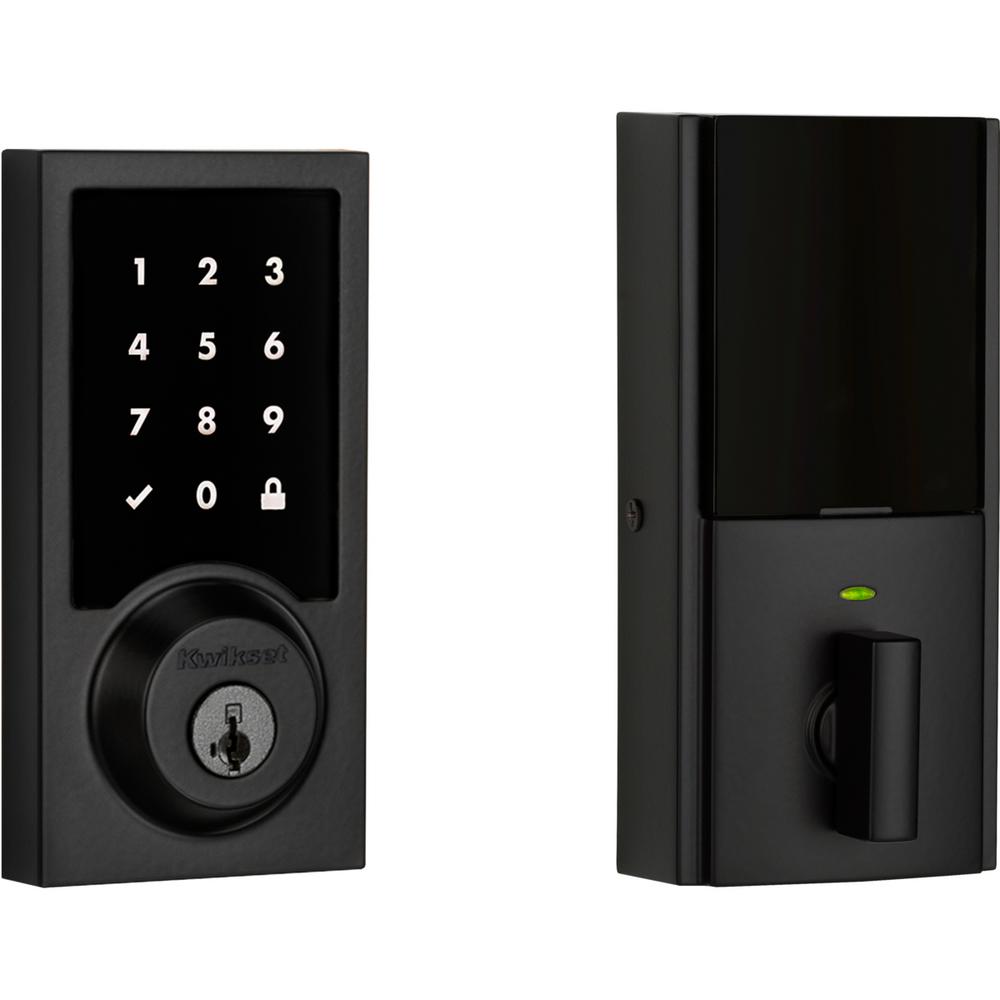 Kwikset Premis Contemporary Touchscreen Smart Lock Iron Black