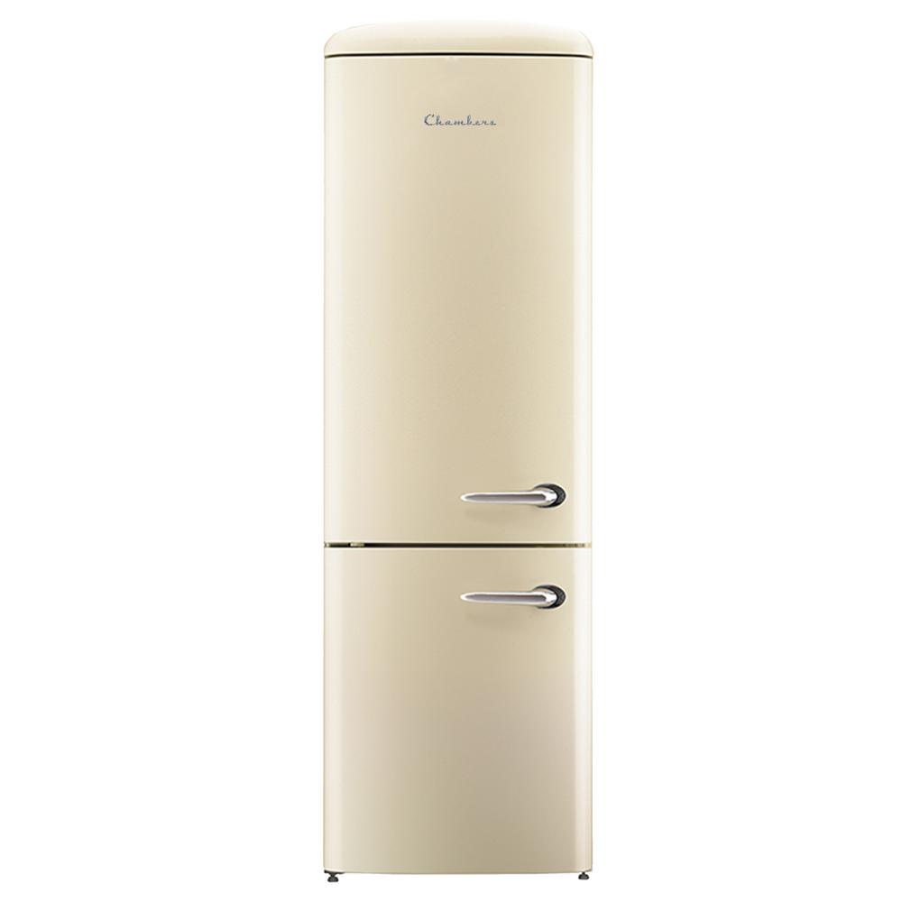 Chambers 24 in. 12 cu. ft. Left Hinge Retro Bottom Freezer Refrigerator