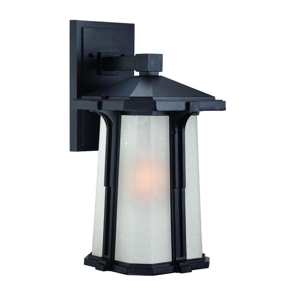 Acclaim Lighting Illuma Collection 1-Light Matte Black Outdoor Wall ...