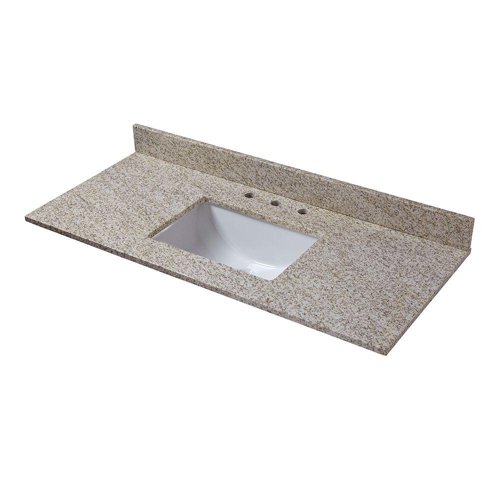 Golden hill granite vanity top