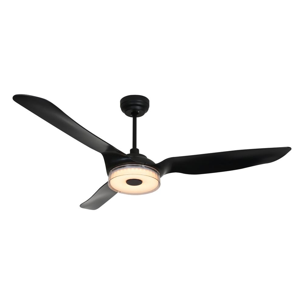 CARRO Icebreaker 60 in. Integrated LED Indoor Black Smart Ceiling Fan with Light Kit works with Google and Alexa was $399.0 now $269.2 (33.0% off)
