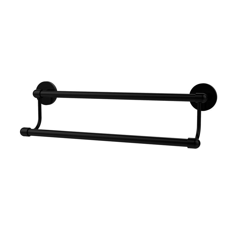 Allied Brass Tango Collection 24 in. Double Towel Bar in Matte BlackTA