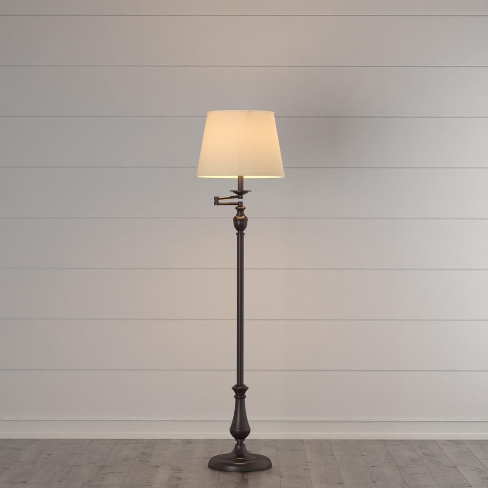 cream standard lamp