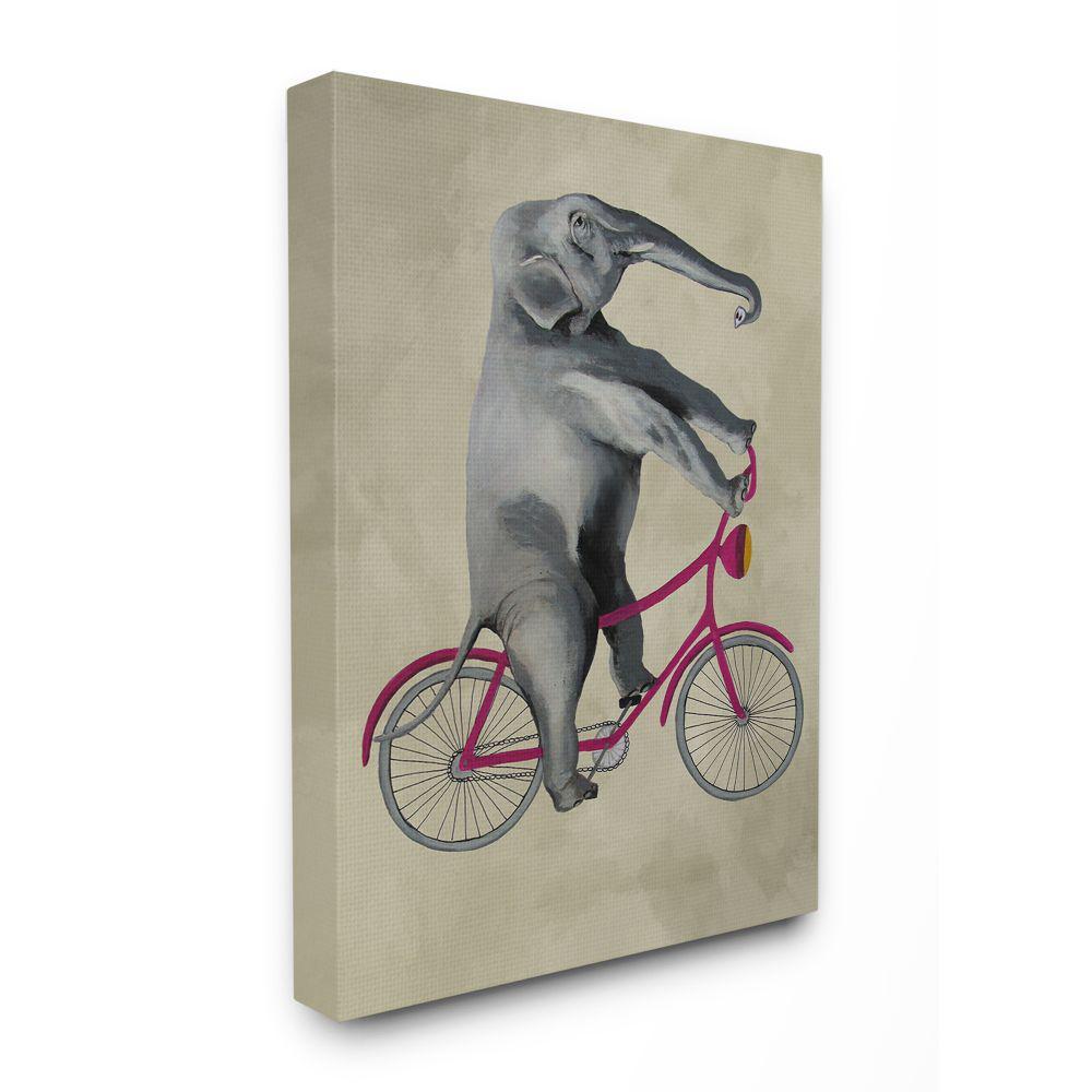 The Stupell Home Decor Collection 36 In X 48 In Elephant On A