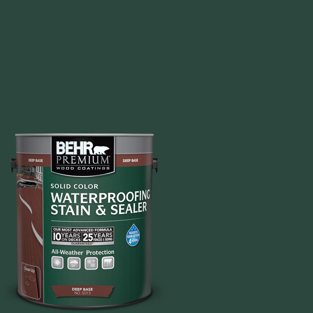 Greens Wood Deck Stain Exterior Sealers The Home Depot Sc 114 Mountain Spruce Solid Color Waterproofing Exterior Wood Stain And