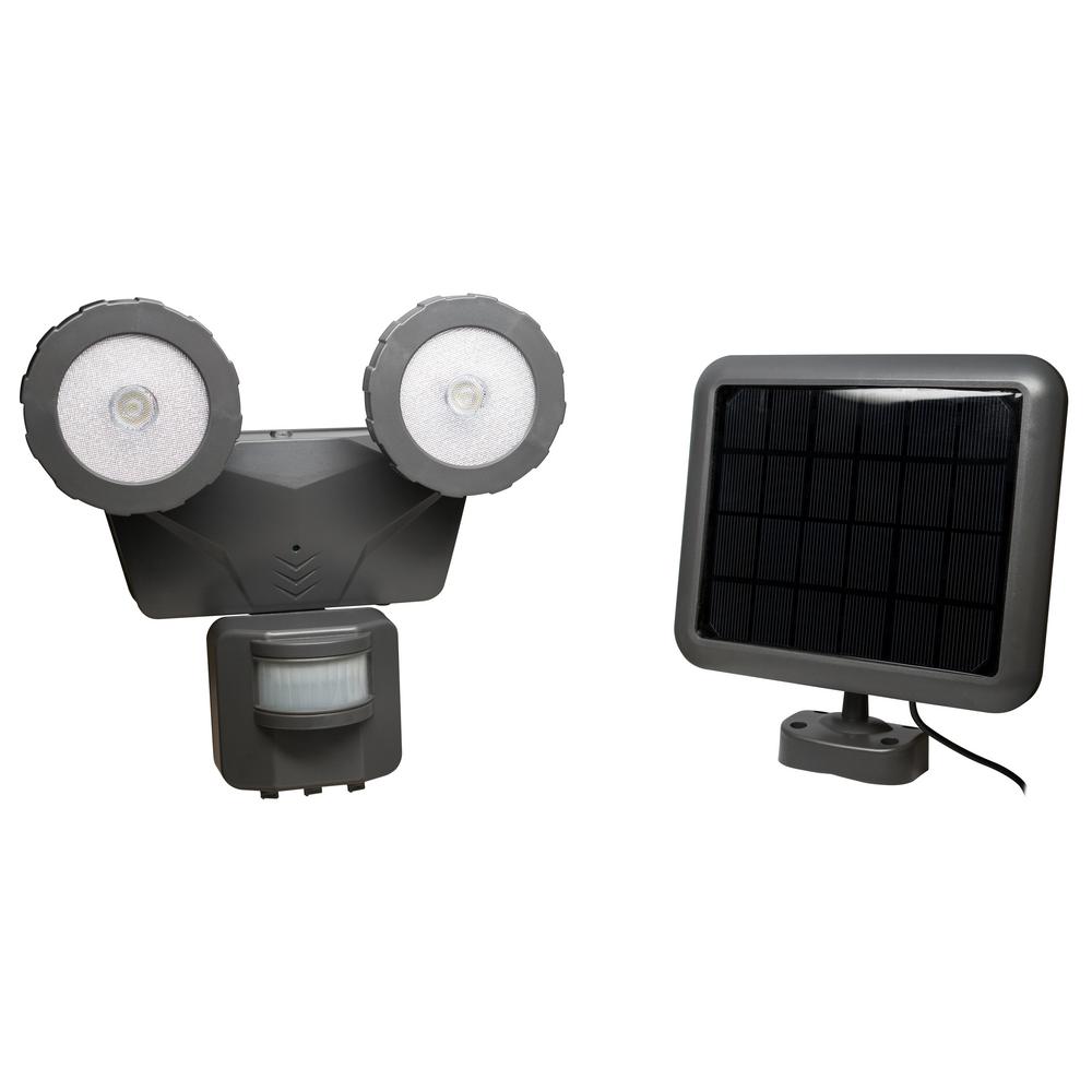 Gray Motion Sensing Outdoor Flood Spot Lights 160 Dark Grey Solar Led Motion Outdoor 500 Lumen Activated Light