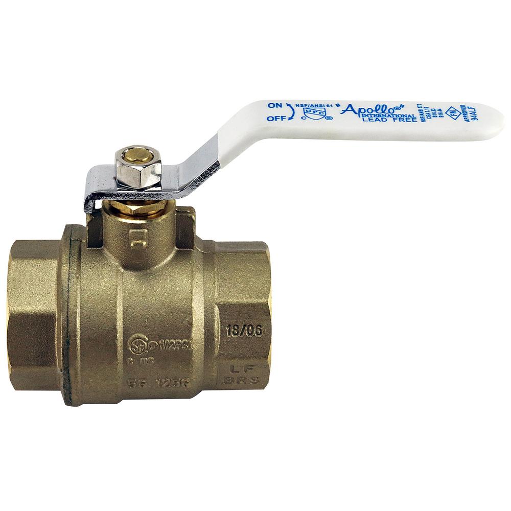 Apollo 11/4 in. Lead Free Brass FNPT x FNPT FullPort Ball Valve