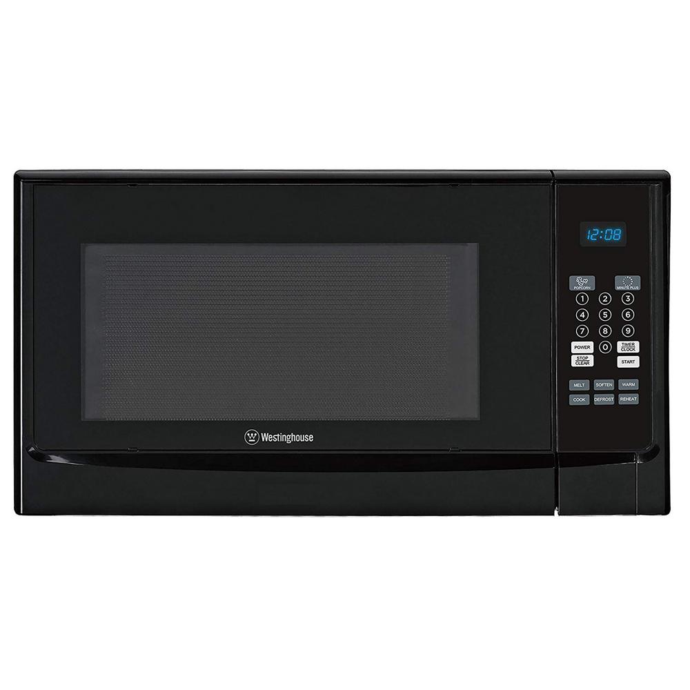 Westinghouse 1 4 Cu Ft Countertop Microwave In Black Wcm14110b Countertop Microwave In Black