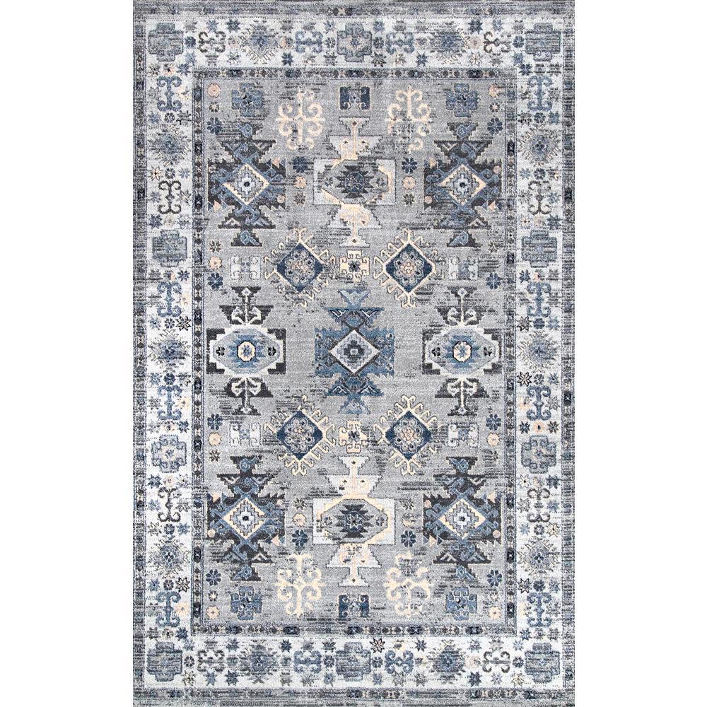 Nuloom Vintage Tribal Jordana Blue 5 Ft X 8 Area Rug