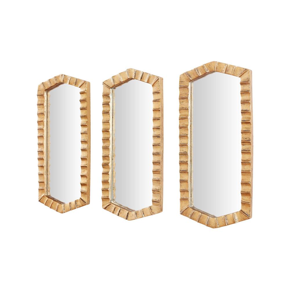 Stylewell 15 In H X 6 5 W Diamond Framed Gold The Classic Clean And Straight Lines Of This Rectangular Mirror In Brass Finish Provide You With A Timeless Elegant Look To Accent Any Room Or