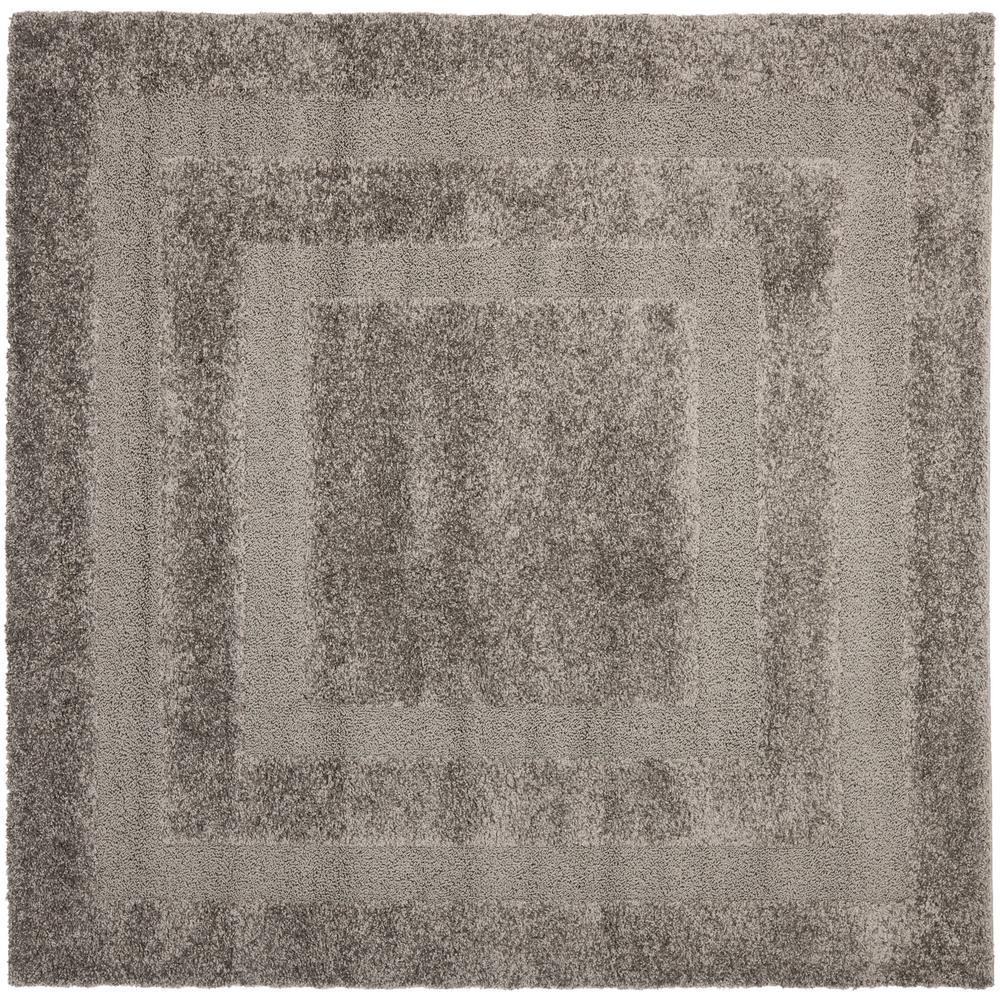 Safavieh Florida Shag Gray 4 ft. x 4 ft. Square Area RugSG45480804SQ