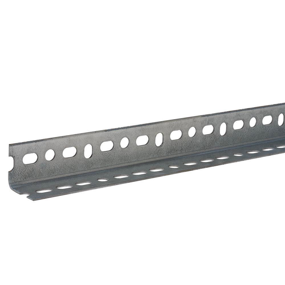 1-1/2 in. x 14-Gauge x 48 in. Zinc-Plated Slotted Angle