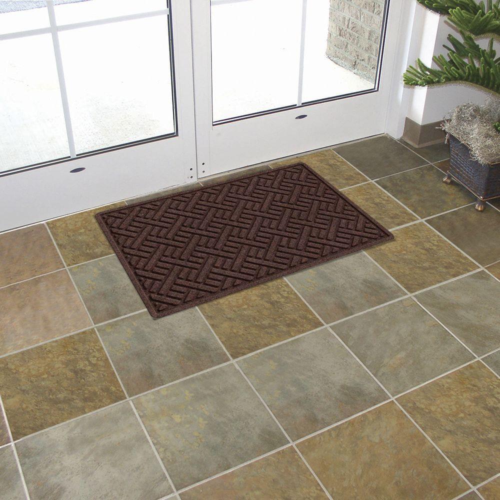 Trafficmaster Textures Plush Parquet Brown 24 In X 36 In