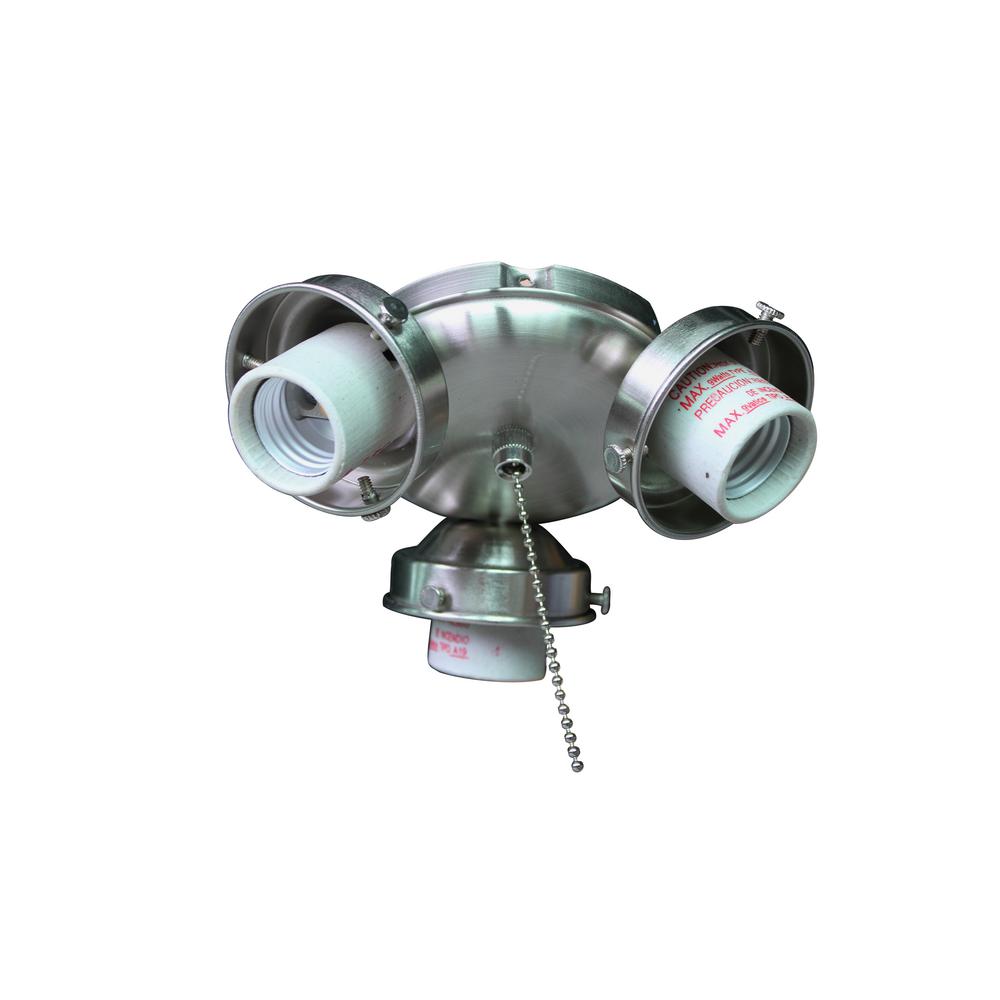 Clarkston Ii Led Brushed Nickel Light Kit 13431104902300 The Clarkston Ii Led Brushed Nickel Light