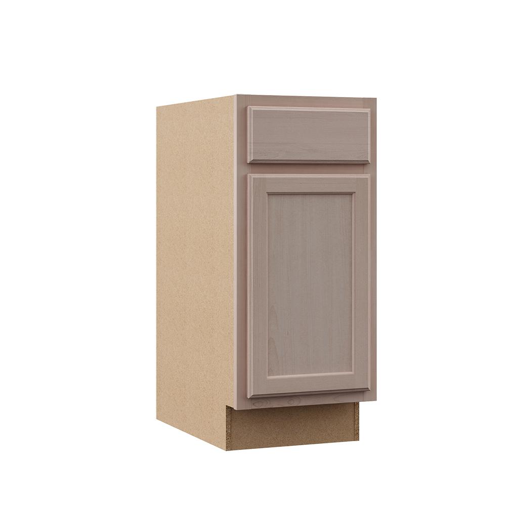 Yow Assembled 15x34.5x24 in. Base Kitchen Cabinet in Unfinished Beech