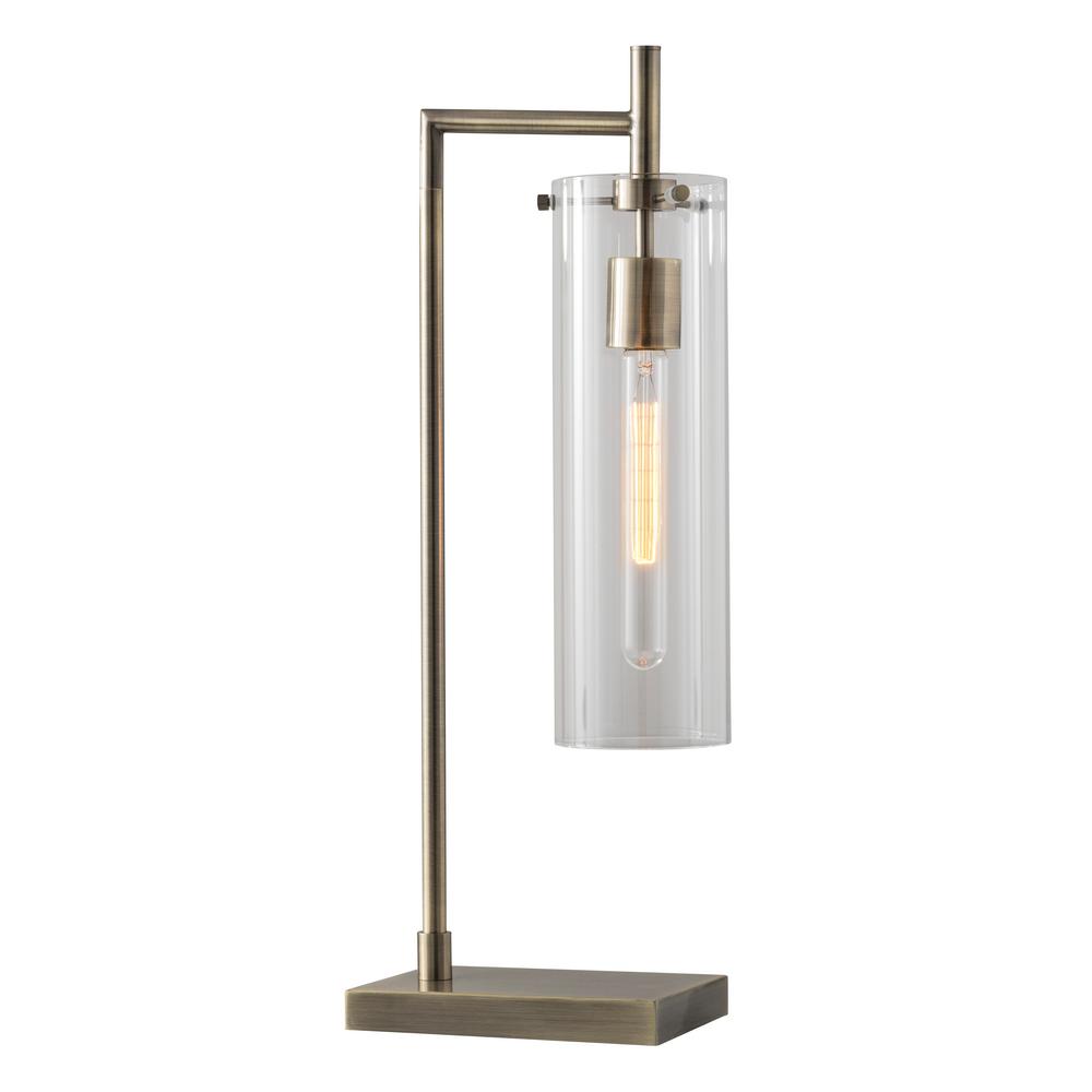 Adesso Dalton 24 In Brass Table Lamp 3852 21 The Home Depot Adesso Dalton 24 In Brass Table Lamp