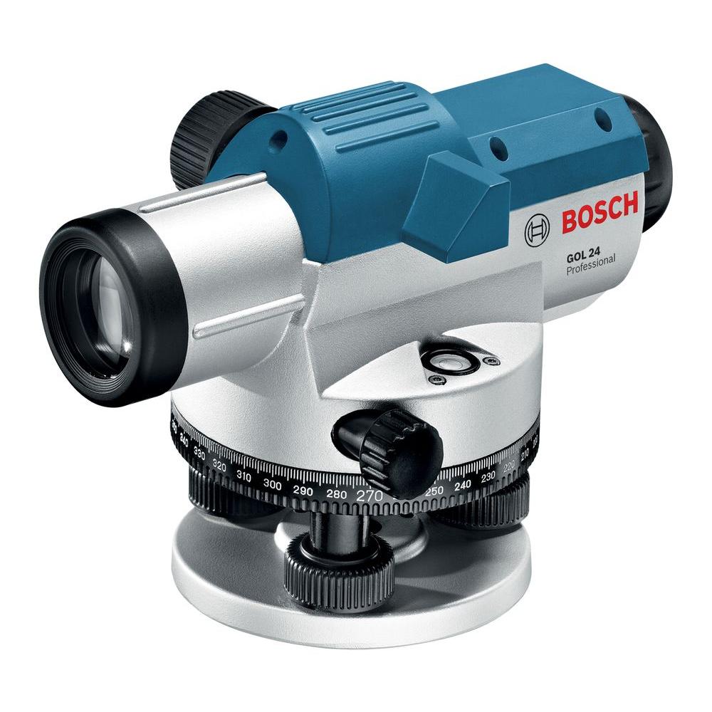 Bosch 11 75 In Automatic Optical Level Kit With 24x Magnification