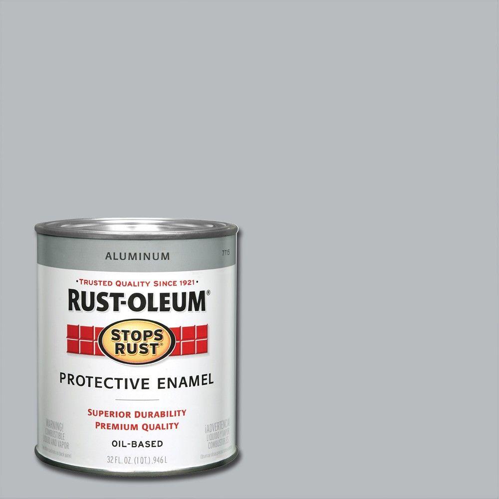 RustOleum Stops Rust 1 qt. Protective Enamel Metallic Aluminum