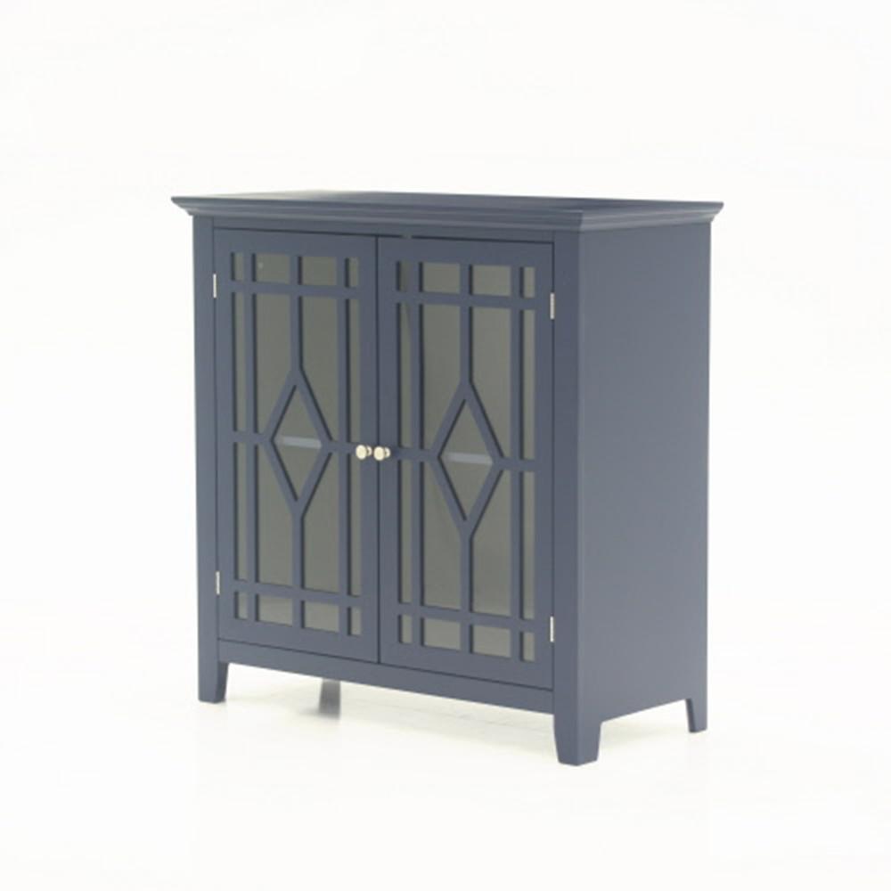 Sauder Shoal Creek Indigo Blue Accent Storage Cabinet 420128 The