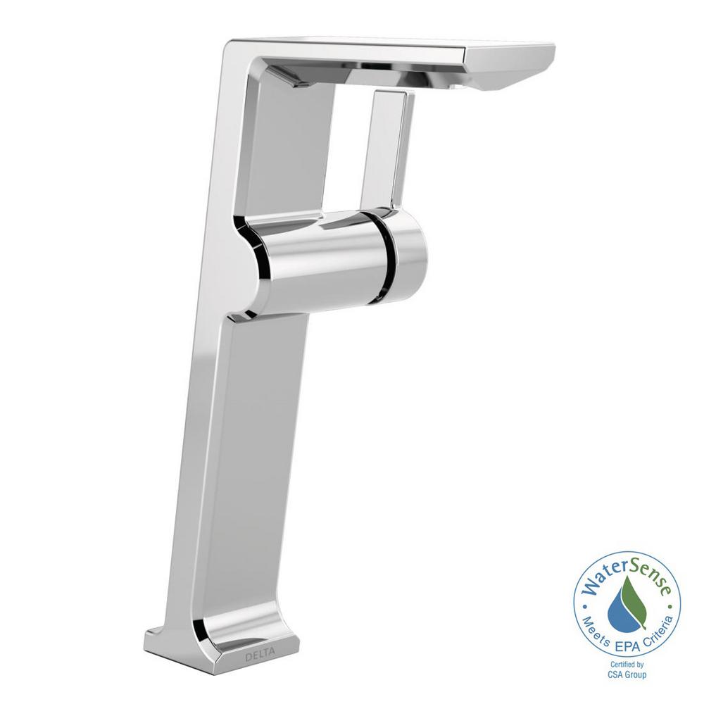 Delta Vero Single Hole SingleHandle Vessel Bathroom Faucet in Chrome