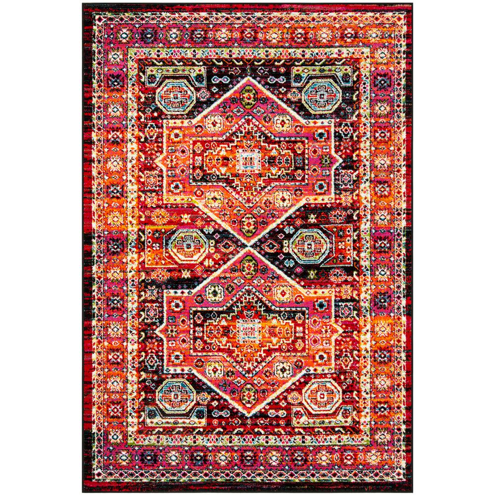 Safavieh Cherokee Black/Orange Area Rug