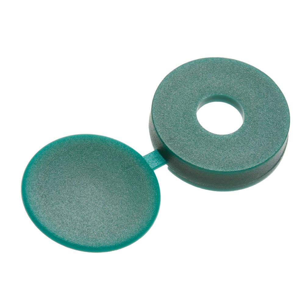 6 White PanHead Hinged Screw Covers (3Pack)815898 The Home Depot