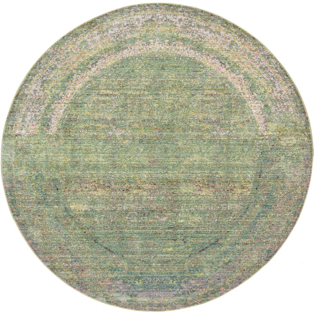 Unique Loom Aria Green 6 ft. Round Area Rug3125276 The Home Depot
