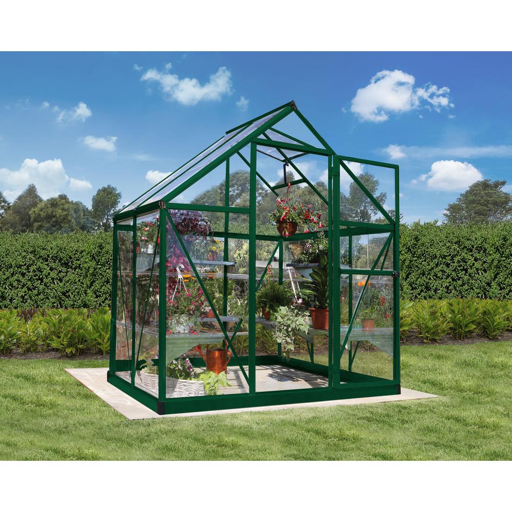 Palram Harmony 6 Ft X 4 Polycarbonate Greenhouse In Green 701635 The Home Depot - Palram Harmony Greenhouse 8×10 Palram Harmony 6 Ft X 4 Polycarbonate Greenhouse In Green 701635 The Home Depot - Palram Harmony Greenhouse 8×10