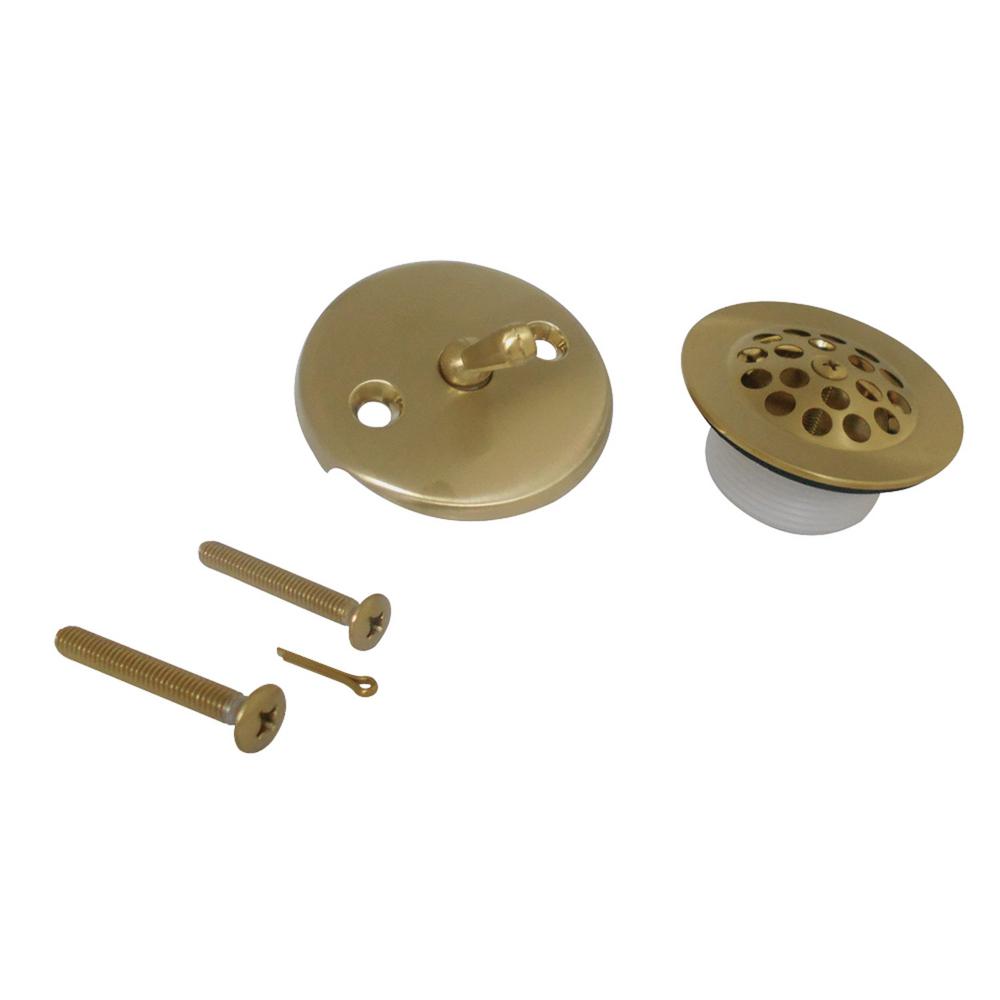 Kingston Brass Trip Lever Overflow Faceplate with Grid Drain Cover and