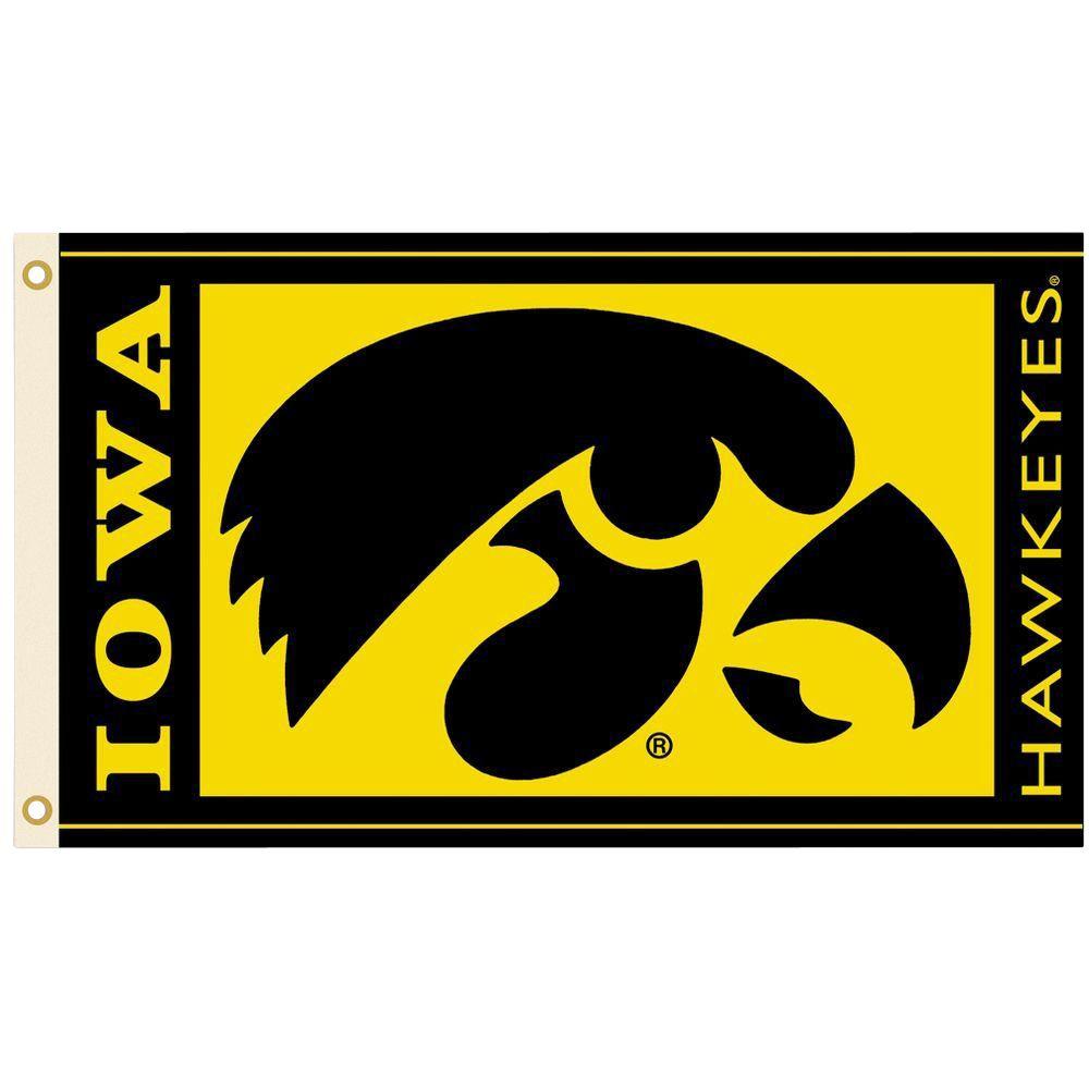 BSI Iowa Hawekeyes Set of 2 Car Flags