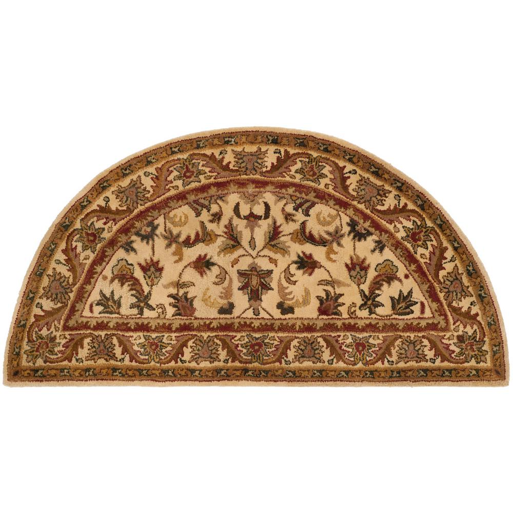 Safavieh Antiquity Gold 2 Ft 6 In X 5 Ft Half Moon Area Rug AT52D   Gold Safavieh Area Rugs At52d 25hm 64 1000 