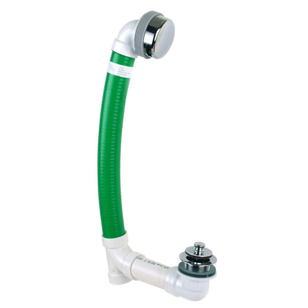 Watco Innovator Flex924 Flexible Bath Waste with Push Pull Bathtub Stopper and Innovator