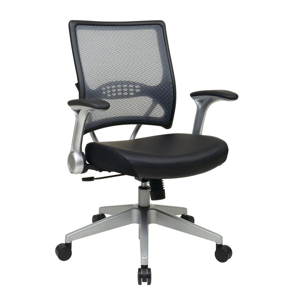 Space Seating Black AirGrid Back Manager Office Chair-67 ...