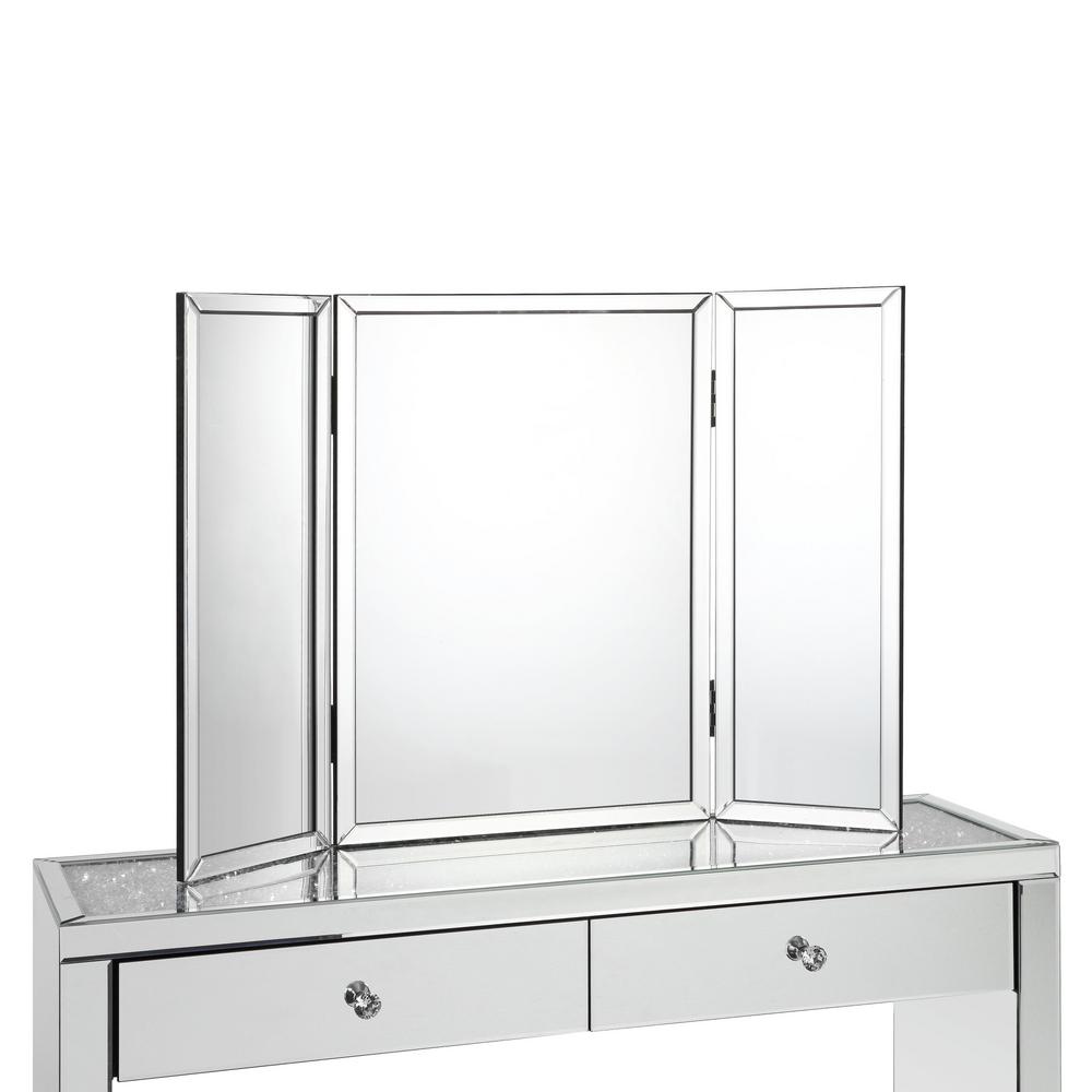 tri fold vanity mirror