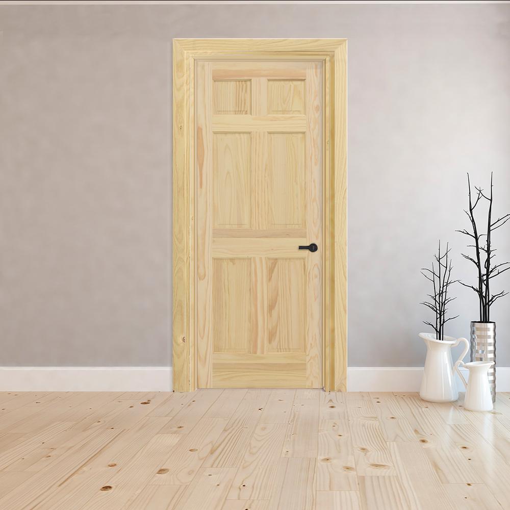 24 x 80 - 6 Panel - Prehung Doors - Interior & Closet Doors - The Home ...