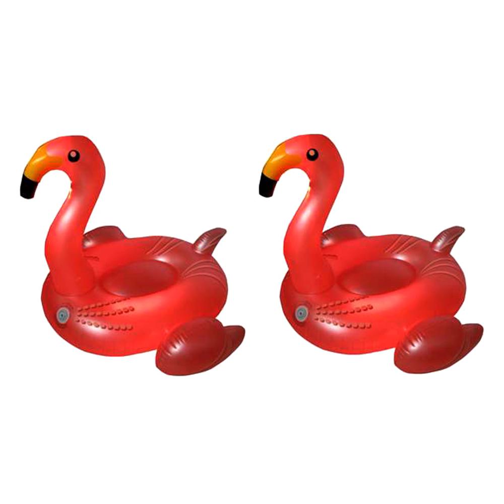 large pink flamingo float