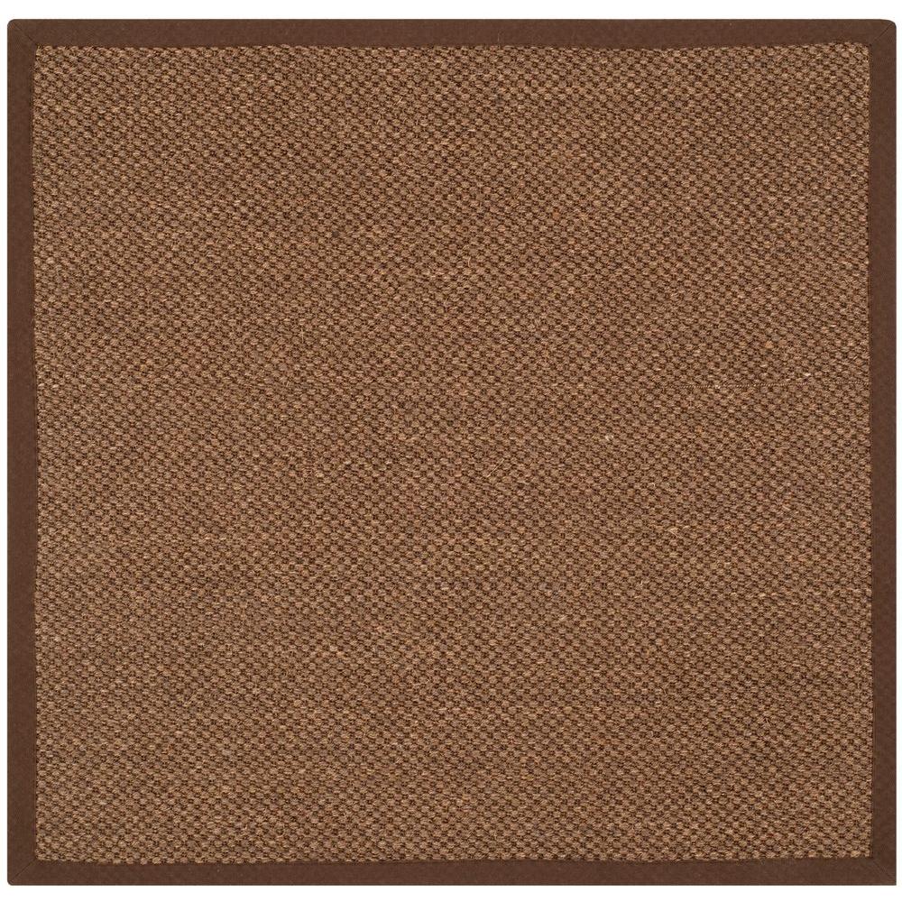 Safavieh Natural Fiber Brown 4 ft. x 4 ft. Square Area RugNF443D4SQ The Home Depot