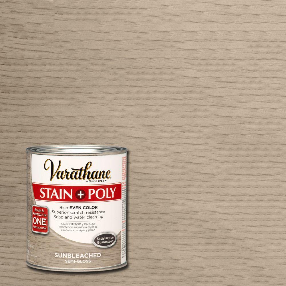 Varathane 1 qt. Sun Bleached Stain and Polyurethane266173 The Home Depot
