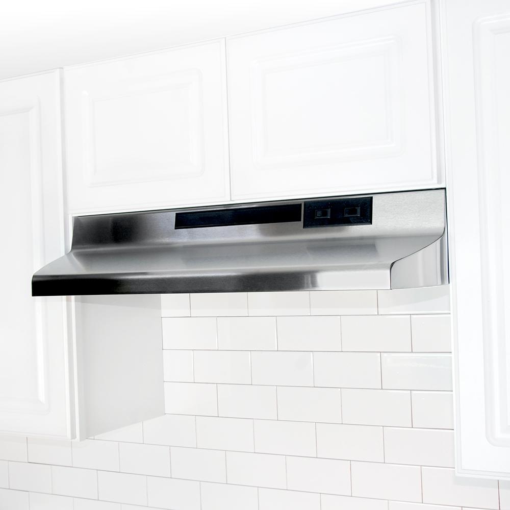 Air King AV1308 Advantage Convertible Under Cabinet Range Hood with 2-Speed Blower and 180-CFM Stainless Steel Finish 30-Inch Wide 7.0-Sones