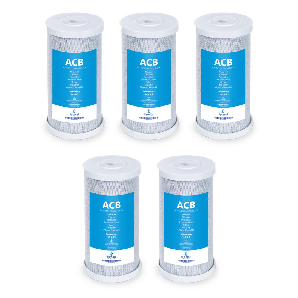 Express Water 4.5 x 10 in. Activated Carbon Block Replacement Filter